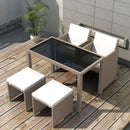 13-Delige Tuinset Met Kussens Poly Rattan Beige