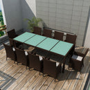 7-Delige Tuinset Met Kussens Poly Rattan