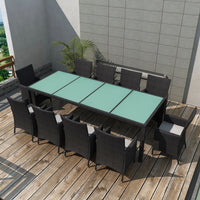 7-Delige Tuinset Met Kussens Poly Rattan