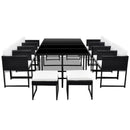 13-Delige Tuinset Met Kussens Poly Rattan