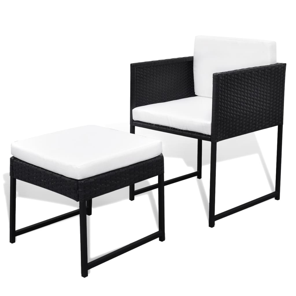 13-Delige Tuinset Met Kussens Poly Rattan
