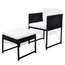 13-Delige Tuinset Met Kussens Poly Rattan