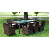 7-Delige Tuinset Met Kussens Poly Rattan