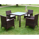 7-Delige Tuinset Met Kussens Poly Rattan