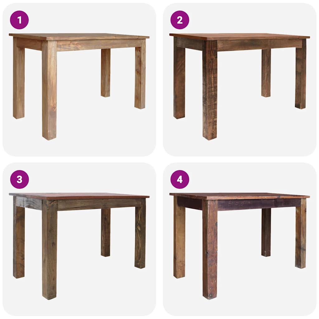 Eettafel 120X60X77 Cm Massief Mahoniehout