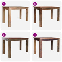 Eettafel 120X60X77 Cm Massief Mahoniehout