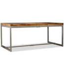 Eettafel 180 Cm Massief Acaciahout En Staal