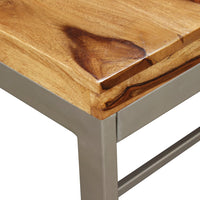 Eettafel 180 Cm Massief Acaciahout En Staal