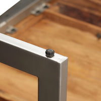 Eettafel 180 Cm Massief Acaciahout En Staal