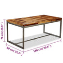 Eettafel 180 Cm Massief Acaciahout En Staal