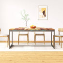 Eettafel 180 Cm Massief Acaciahout En Staal