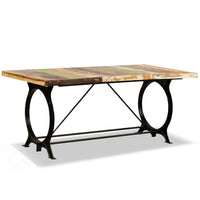 Eettafel 180 Cm Massief Gerecycled Hout