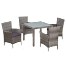 7-Delige Tuinset Met Kussens Poly Rattan