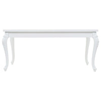 Eettafel 179X89X81 Cm Hoogglans Wit