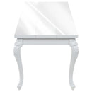 Eettafel 179X89X81 Cm Hoogglans Wit
