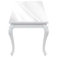 Eettafel 179X89X81 Cm Hoogglans Wit