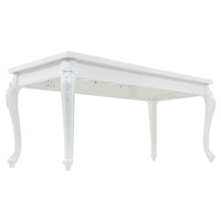 Eettafel 179X89X81 Cm Hoogglans Wit