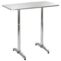 Tafel Zilver Aluminium En Plastic