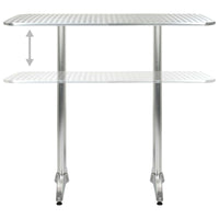 Tafel Zilver Aluminium En Plastic