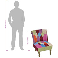 Franse Stoelen Met Patchwork Ontwerp Stof