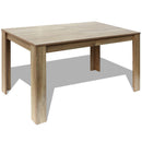 Eettafel 140X80X75 Cm Eikenkleurig