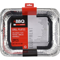 Bbq Aluminium Grillbak 32X26X6 Cm 2 Stuks