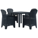 7-Delige Tuinset Rattan-Look Kunststof