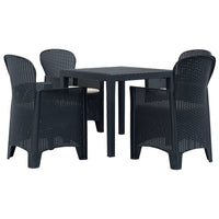 7-Delige Tuinset Rattan-Look Kunststof