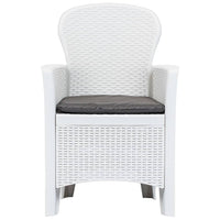 7-Delige Tuinset Rattan-Look Kunststof