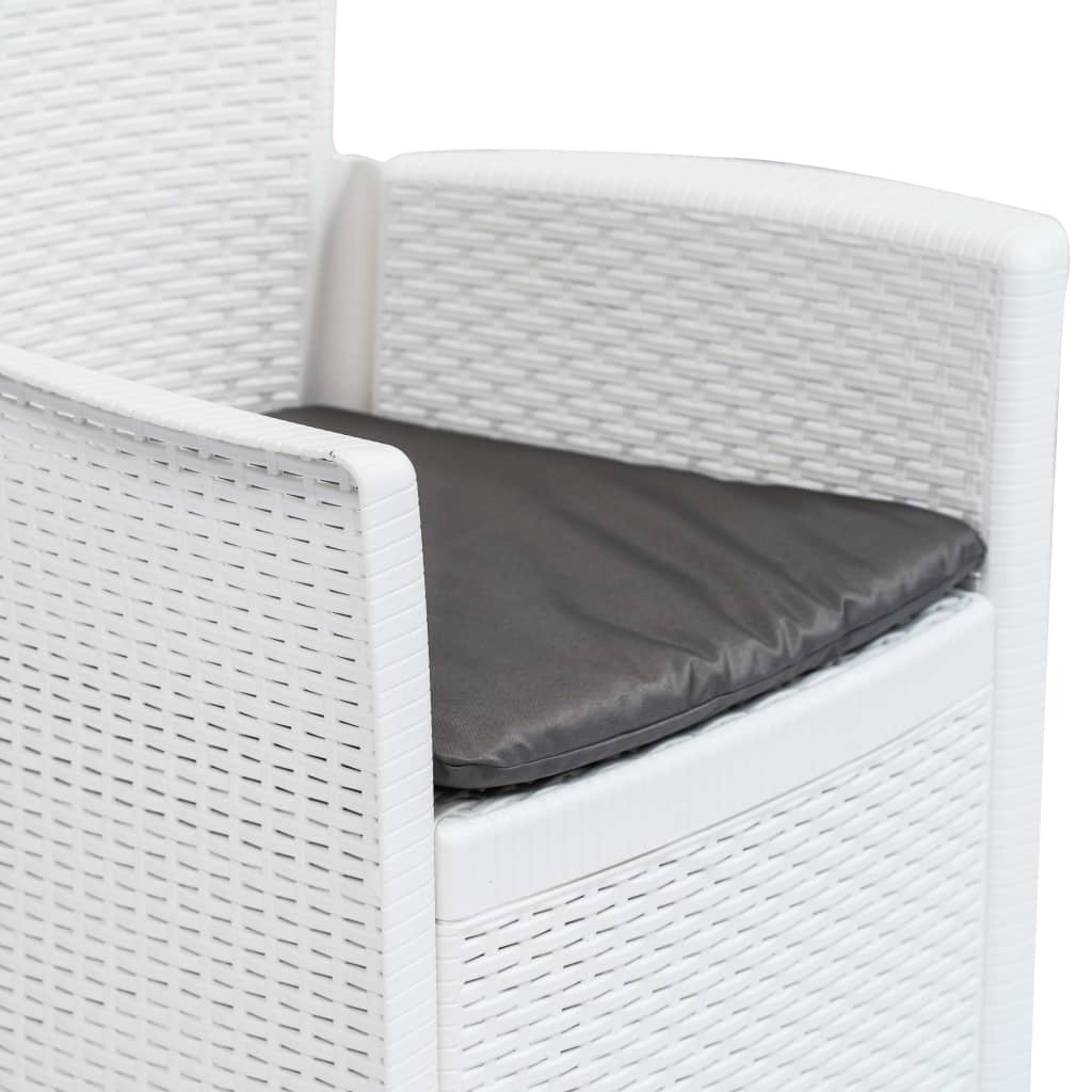 7-Delige Tuinset Rattan-Look Kunststof