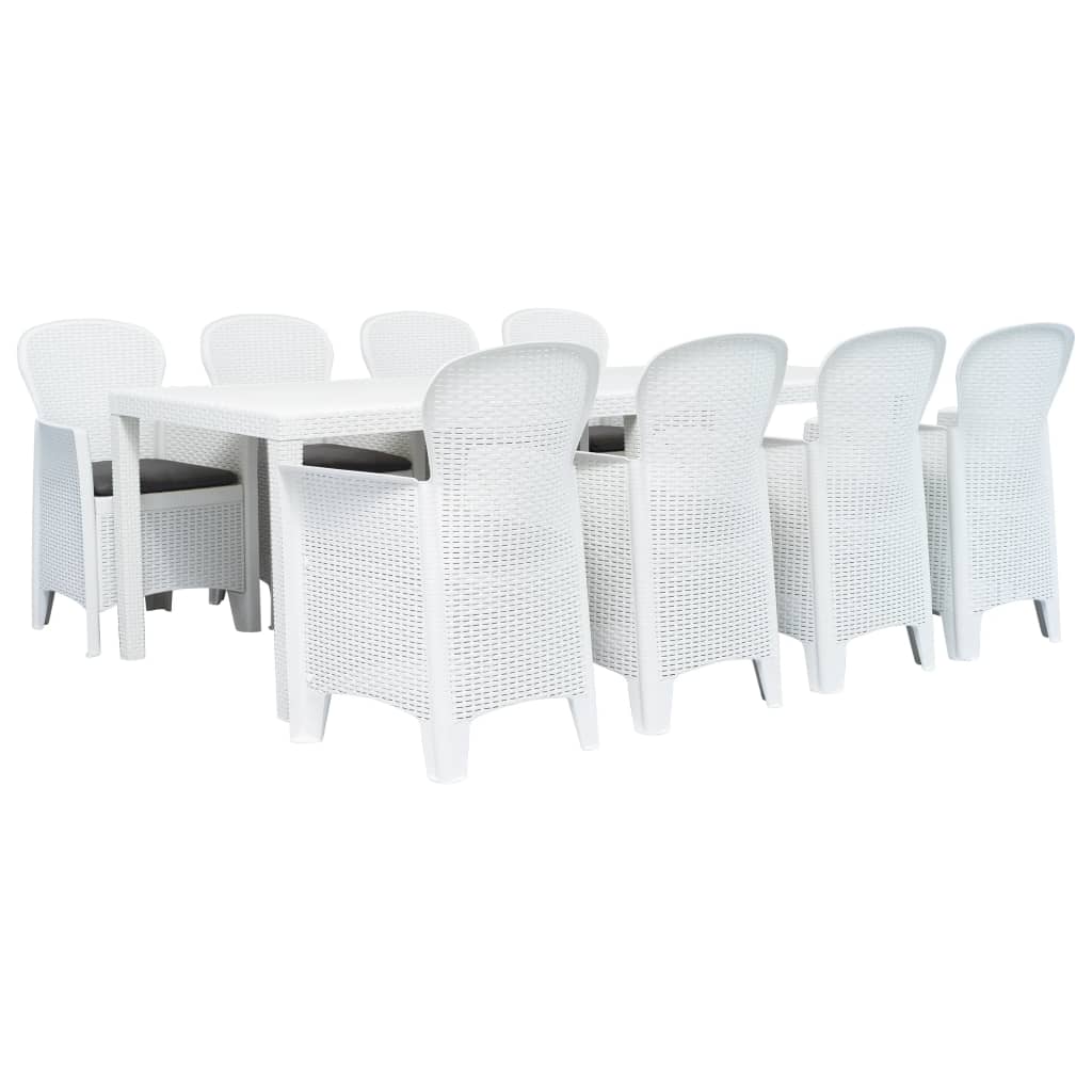 7-Delige Tuinset Rattan-Look Kunststof