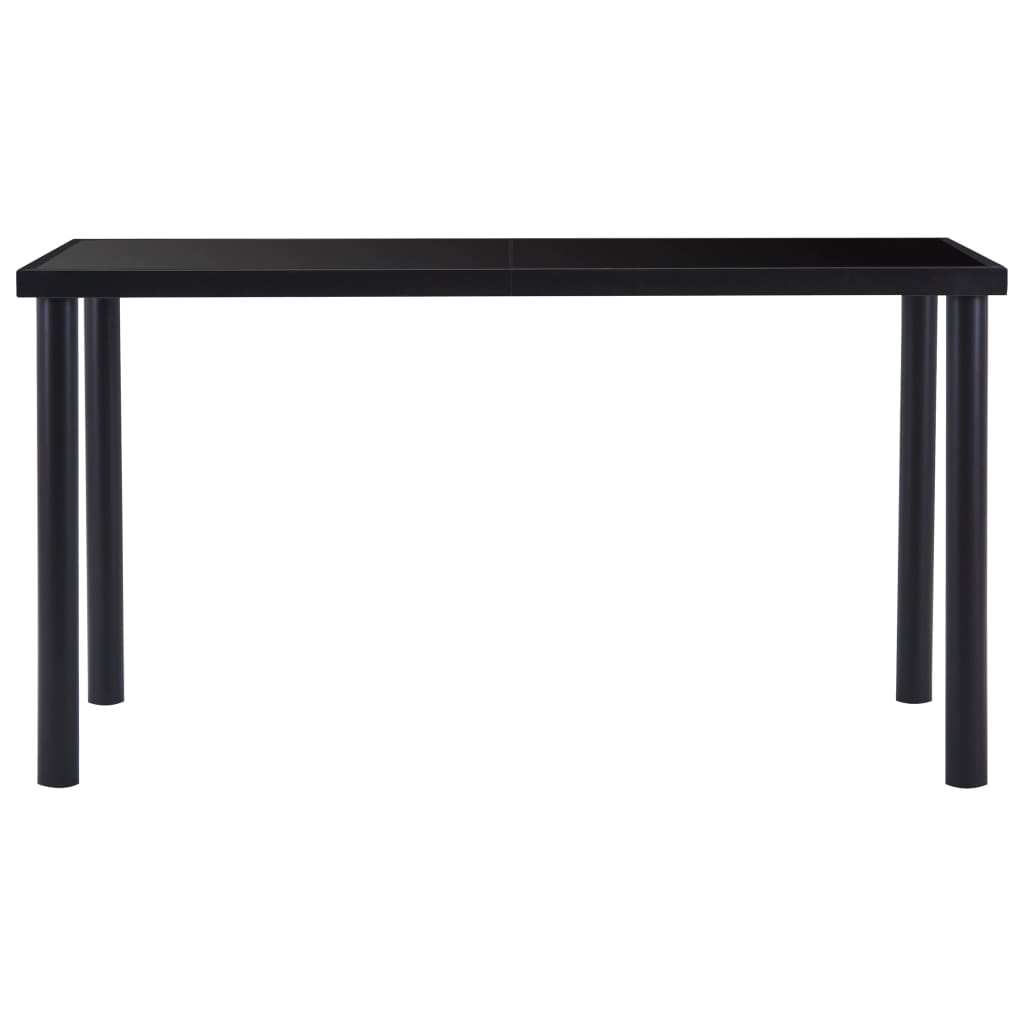 Eettafel Gehard Glas Zwart