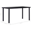 Eettafel Gehard Glas Zwart