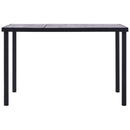 Eettafel Mdf Zwart En Betongrijs