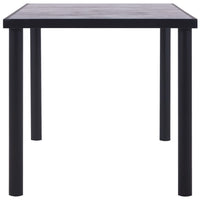 Eettafel Mdf Zwart En Betongrijs
