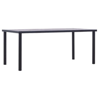 Eettafel Mdf Zwart En Betongrijs