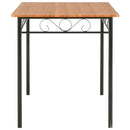 Eettafel 120X70X75 Cm Mdf Bruin