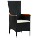 7-Delige Tuinset Poly Rattan Acaciahout