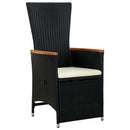 7-Delige Tuinset Poly Rattan Acaciahout