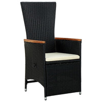7-Delige Tuinset Poly Rattan Acaciahout