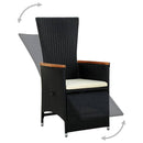 7-Delige Tuinset Poly Rattan Acaciahout