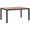 7-Delige Tuinset Poly Rattan Acaciahout