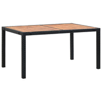 7-Delige Tuinset Poly Rattan Acaciahout