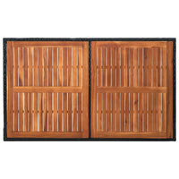 7-Delige Tuinset Poly Rattan Acaciahout