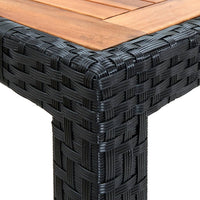 7-Delige Tuinset Poly Rattan Acaciahout