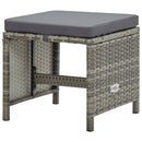 5-Delige Tuinset Met Kussens Poly Rattan