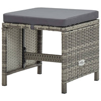 5-Delige Tuinset Met Kussens Poly Rattan