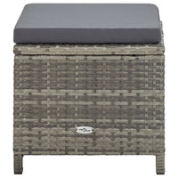 5-Delige Tuinset Met Kussens Poly Rattan