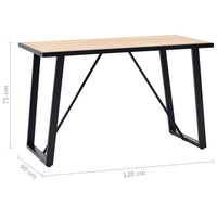 Eettafel Mdf Eikenkleurig