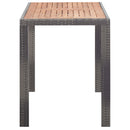 5-Delige Tuinset Poly Rattan En Acaciahout Antraciet